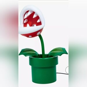 Super Mario Piranha Plant Posable Lamp  NWOT